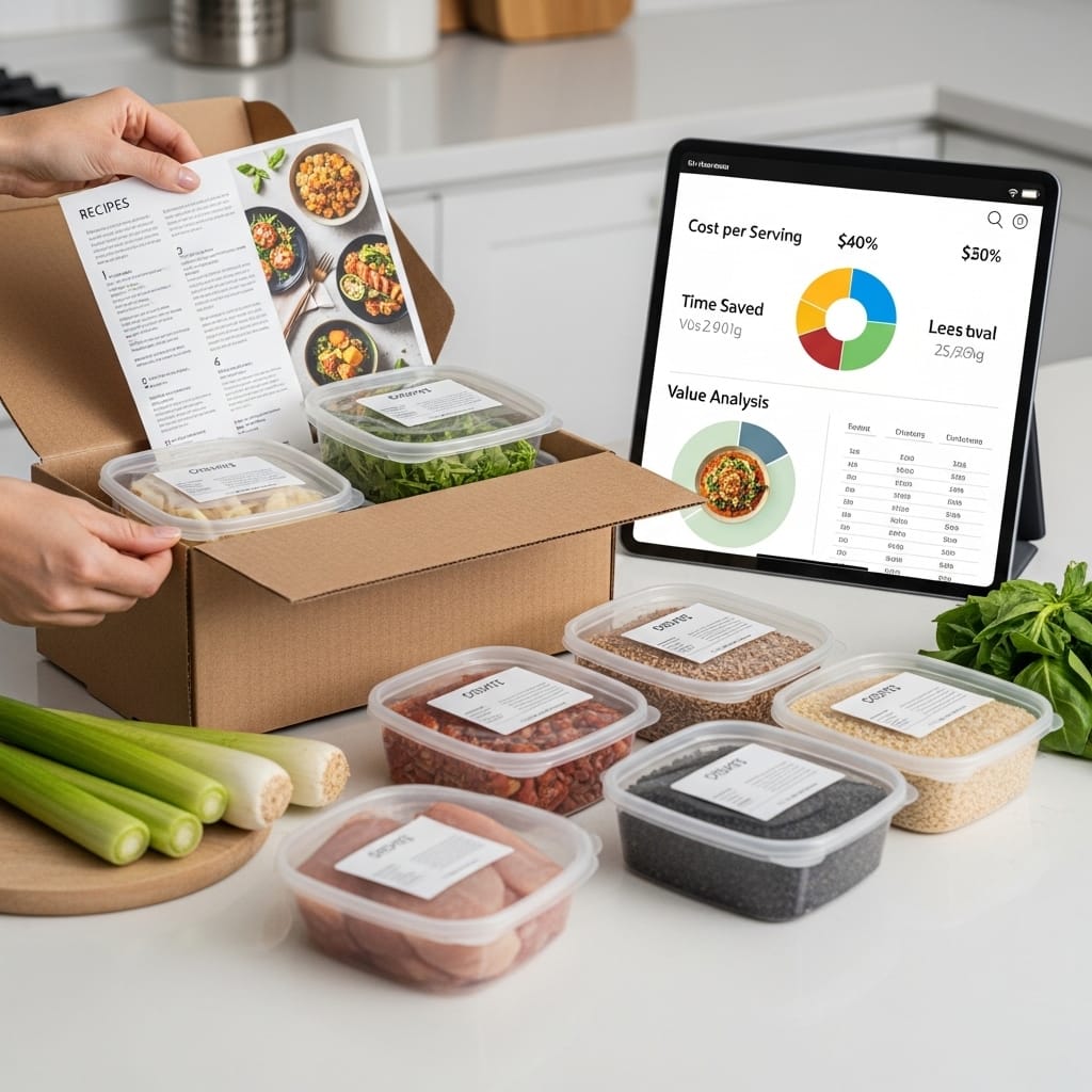 meal kit, food delivery, cooking, convenience, value analysis
