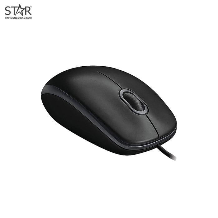 Chuột văn phòng Logitech B100 | Có dây, 800 DPI, 80g, Đen - Ảnh 4