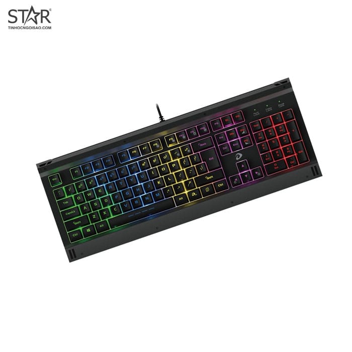 Bàn Phím Dare-U LK145 Màu Đen (TK547U08601G) | Có dây, Fullsize, RGB Rainbow, Black - Ảnh 2