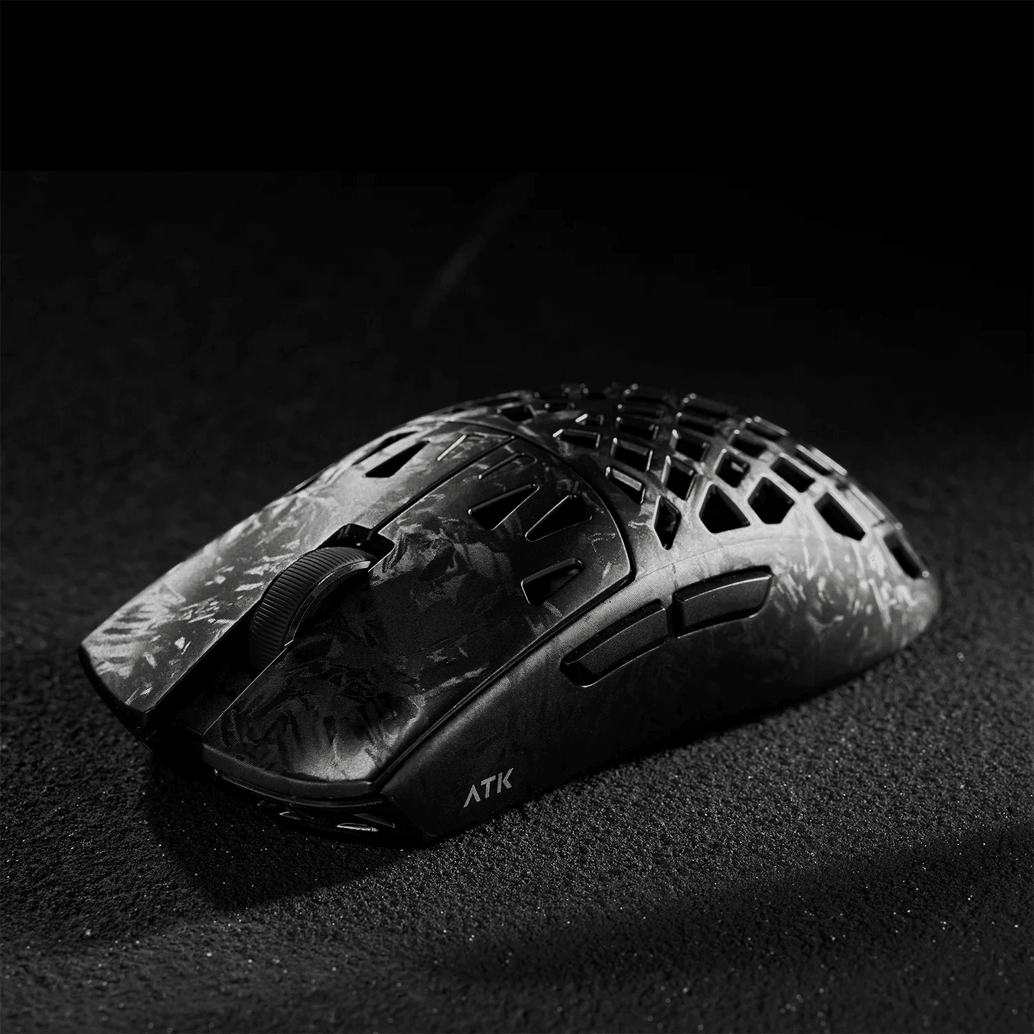 Chuột Gaming Không Dây ATK Blazing Sky Ghost Extreme Hollow Carbon Fiber | 2 Mode, Đen - Ảnh 5