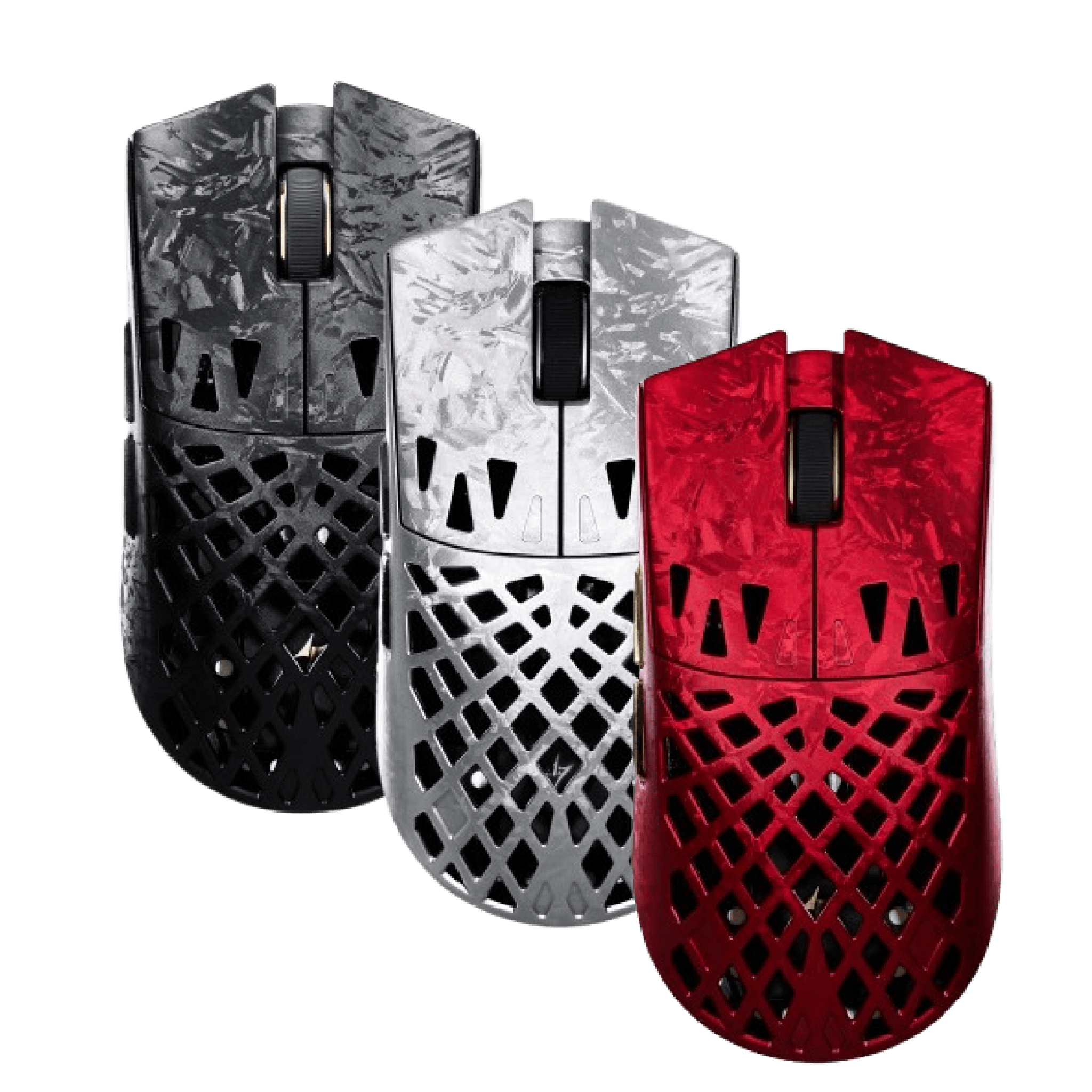 Chuột Gaming Không Dây ATK Blazing Sky Ghost Ultimate Hollow Carbon Fiber | 3 Mode, Silver - Ảnh 2