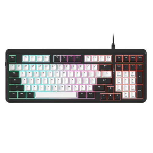 Bàn phím cơ gaming Dareu EK98 | Có dây, Fullsize, Linear Switch, RGB, White/Black