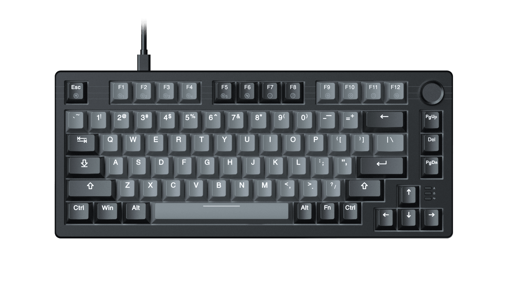 Bàn phím cơ gaming Dareu EK75 | Có dây, TKL, Linear Switch, RGB, Black/Gray - Ảnh 2